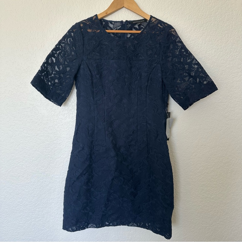 Kaya & Sloane NWT Navy Lace Dress
